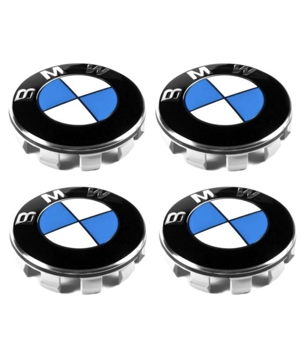 Эмблемах сине-белая BMW
