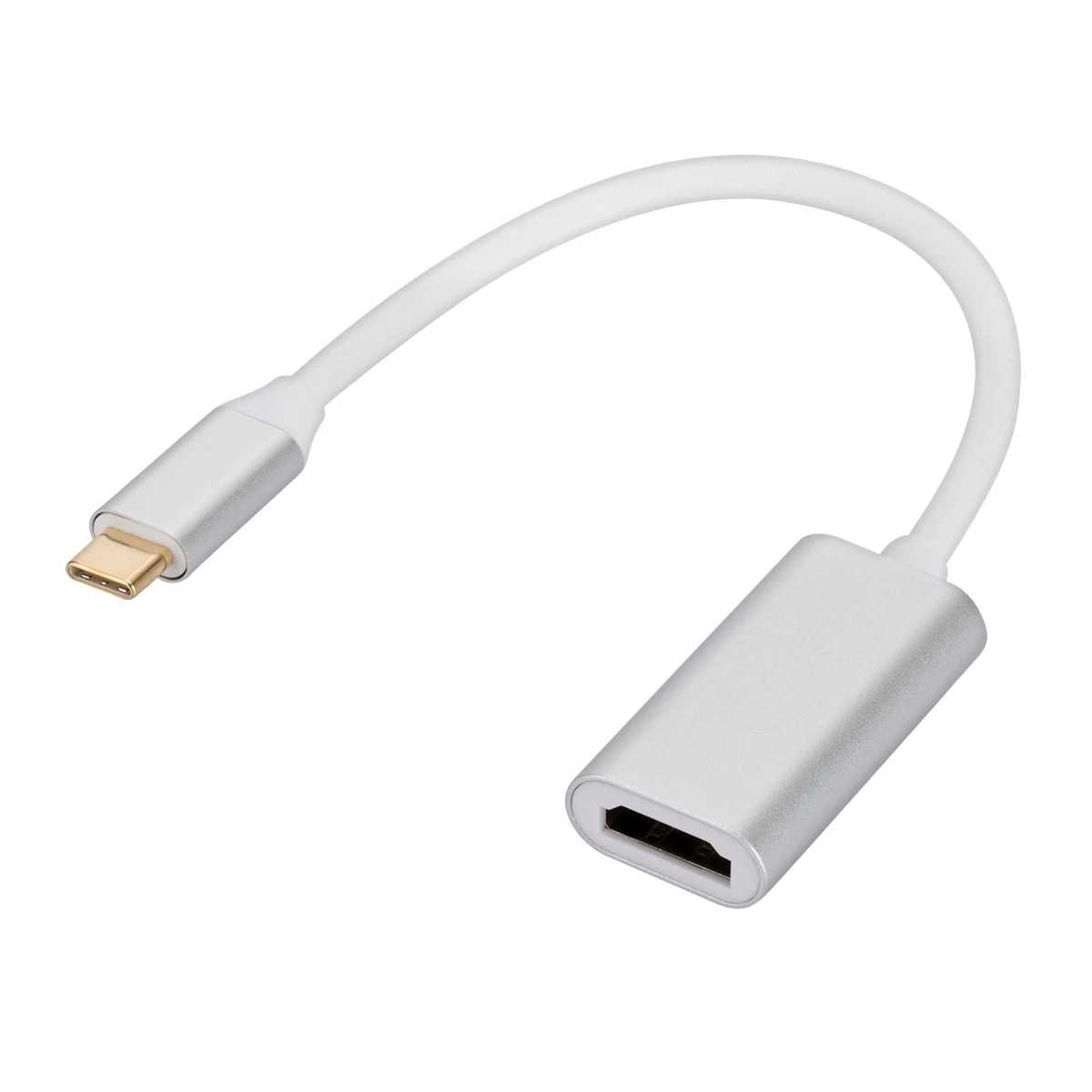 Adapter przejściówka z USB-C na HDMI, smartfon-TV, laptop-TV, obraz US