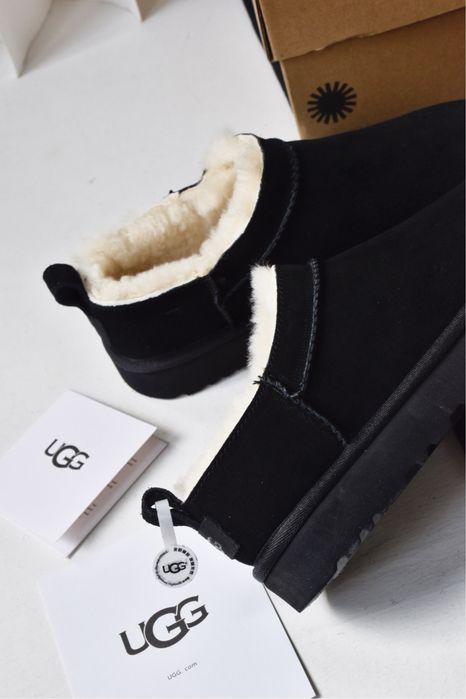 НОВИНКА 2025‼️ 4 кольори Зимові Ugg Classic Micro Boot Black чорні