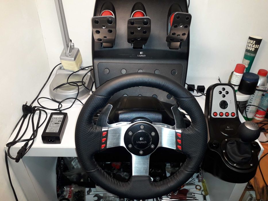 Кермо-руль+три педалі+КПП-Шифтер LogitechG27НОВИЙ остання ревізія ориг
