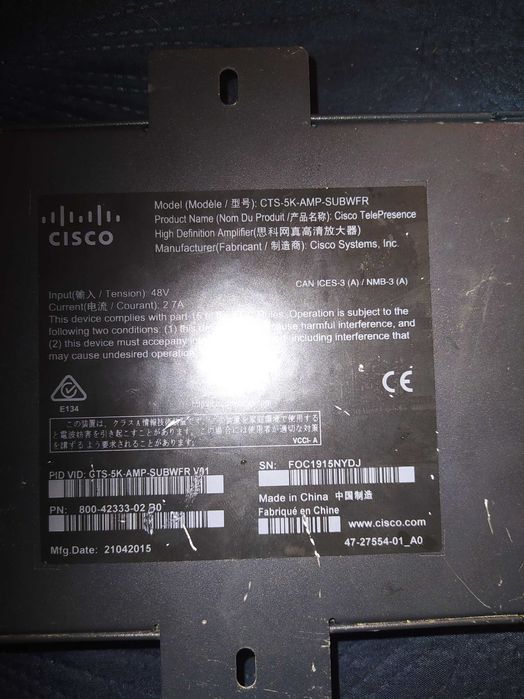 CISCO cts-5k-amp-subwfr
