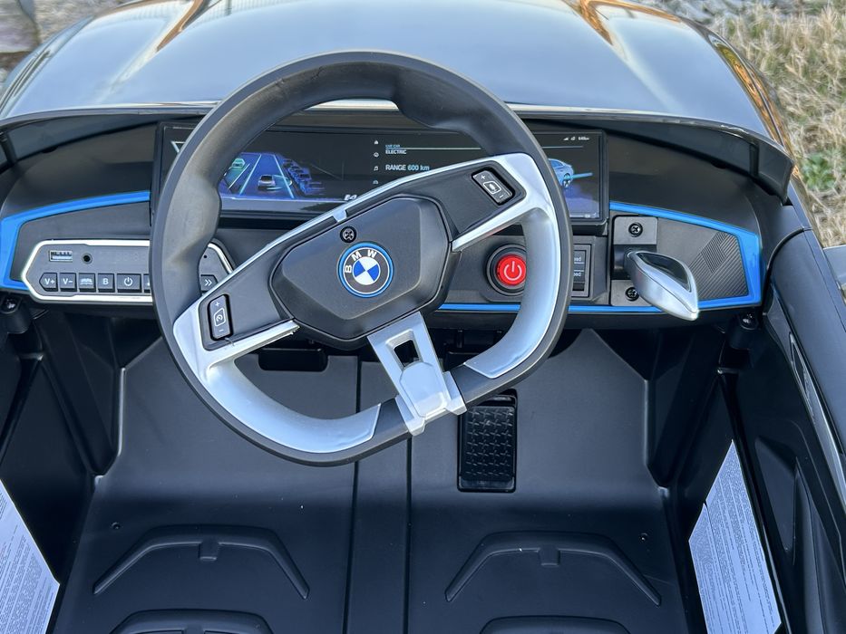 Auto Na Akumulator Samochód BMW I4 4x4 Miękkie koła EVA Skóra Pilot