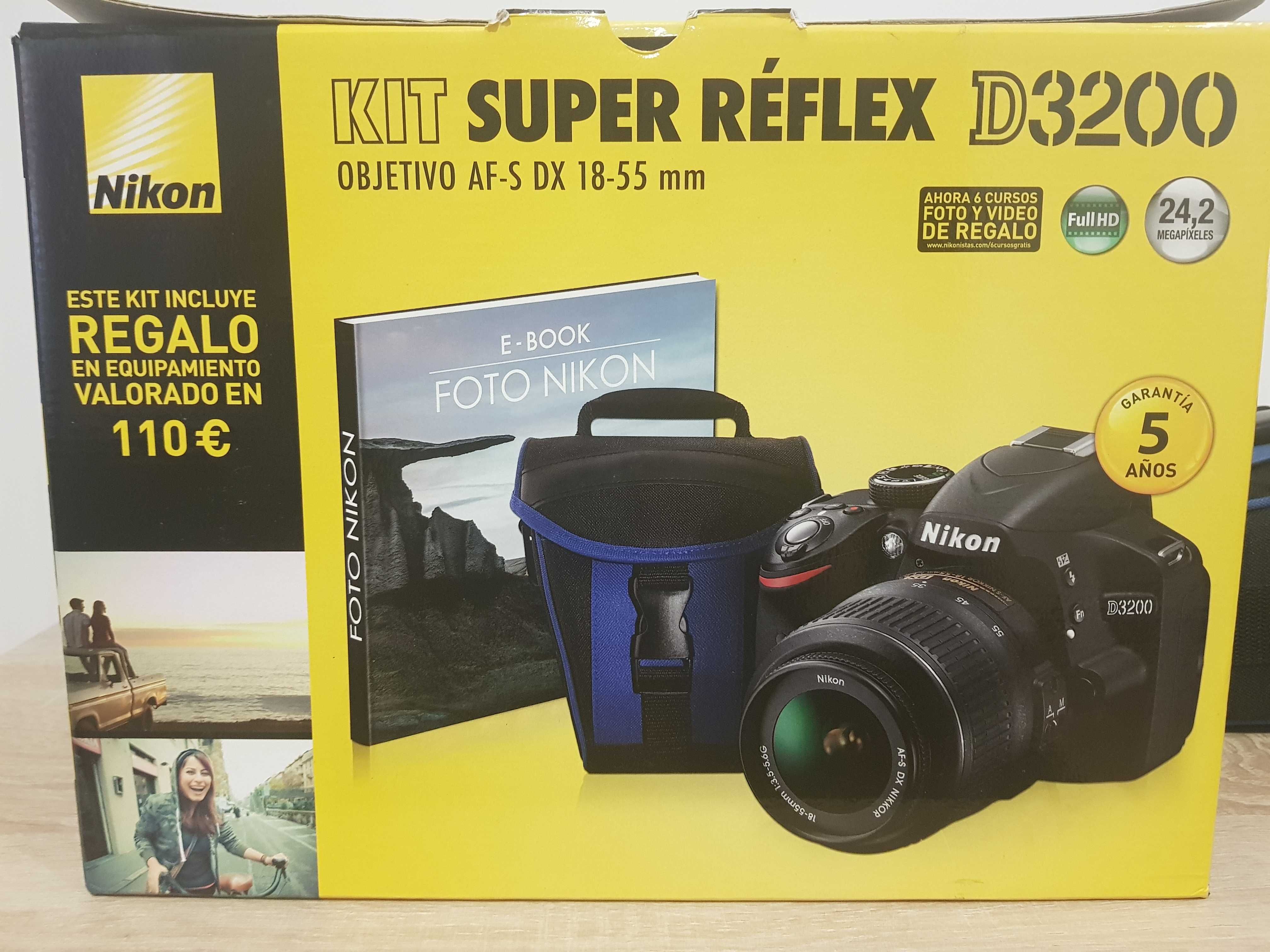 Nikon D3200 kit super reflex