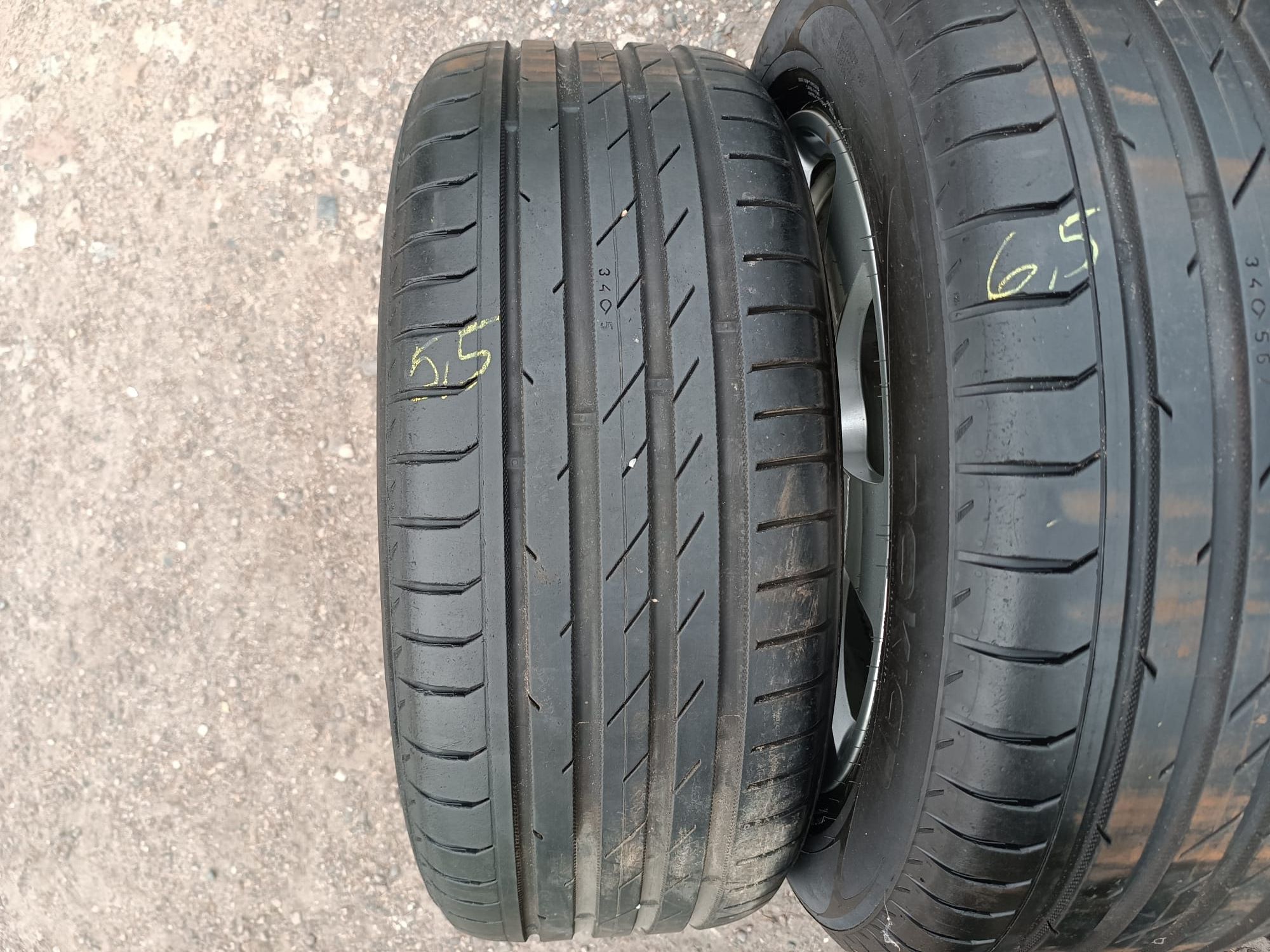 Opony letnie 235/55/17 Nokian Zline bieżnik 6,5-5,5mm, 2014rok