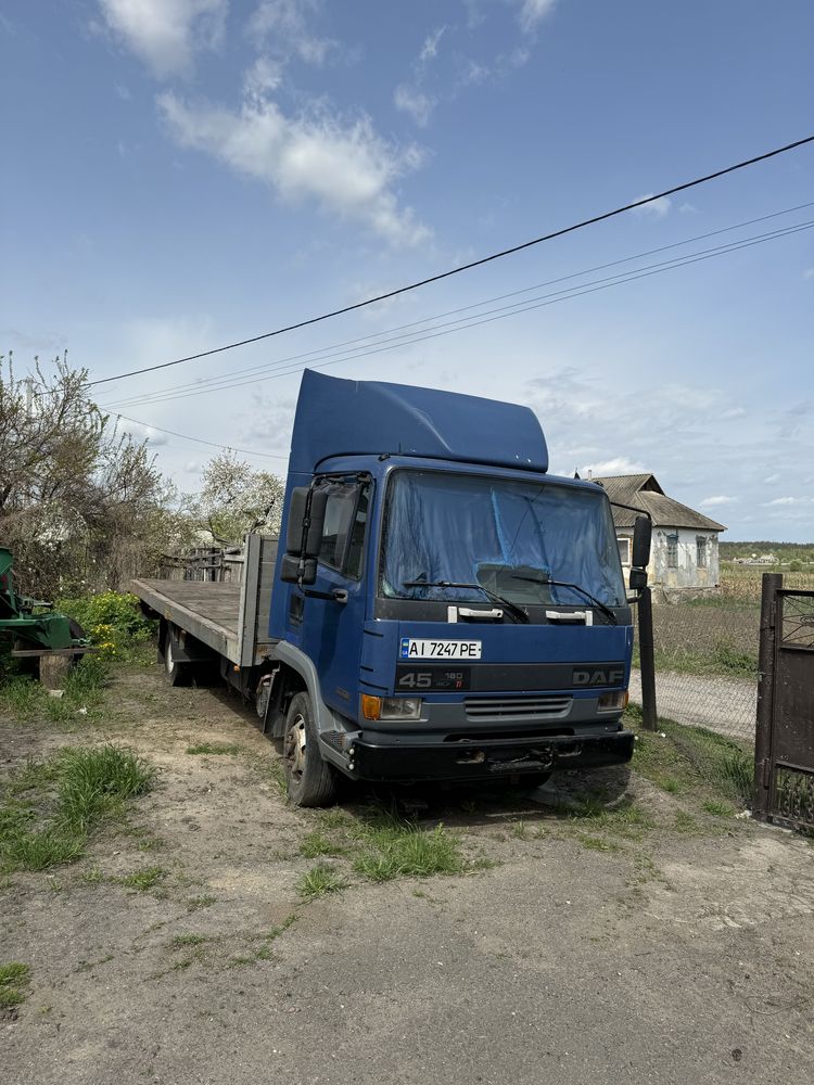 Вантажівка daf 45 ae грузовик платформа маніпулятор