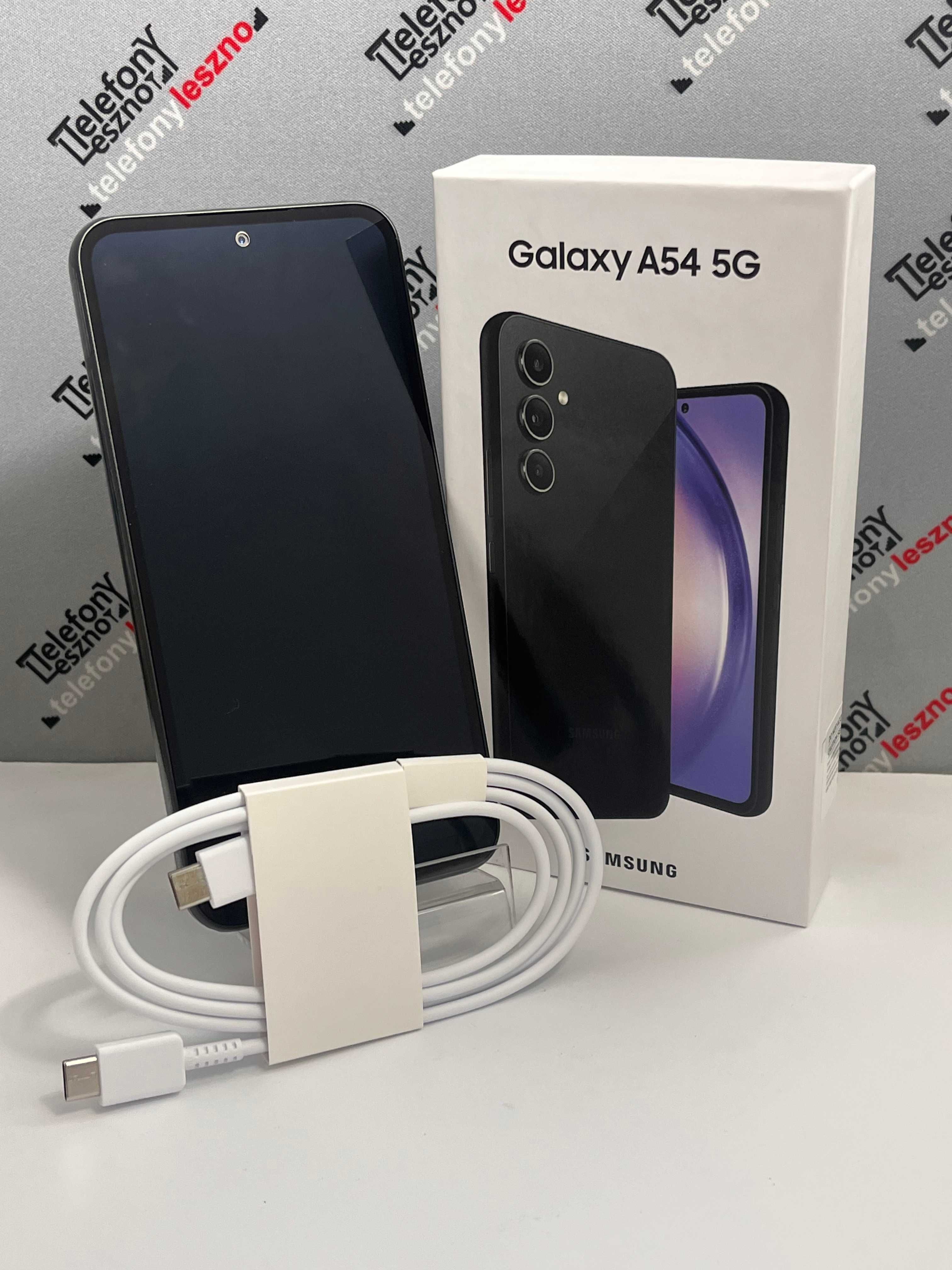 Samsung Galaxy A54 5G  8/256GB w kolorze czarnym, gwarancja producenta