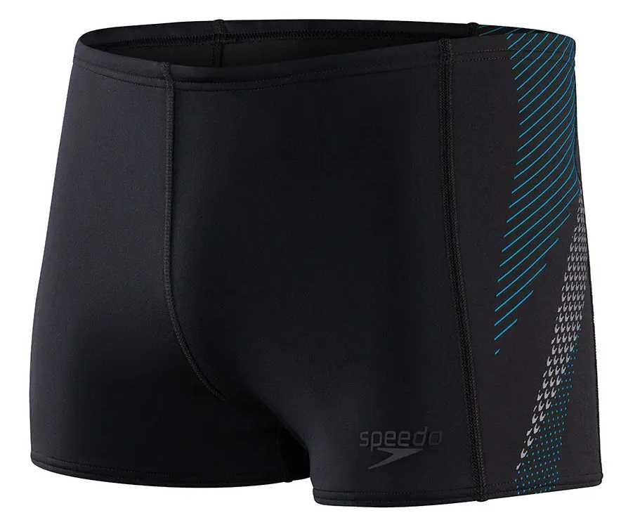 Calções de Natação Speedo Tech Painel Aquashort (Preto/Azul) - 36''