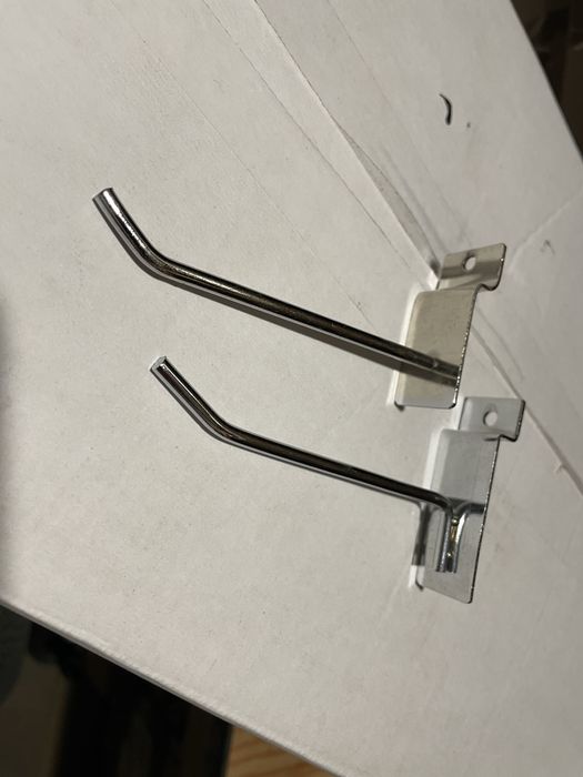 Гачок до експопанелі , хром ,  d=4mm / d=6 mm , довжина 10 см