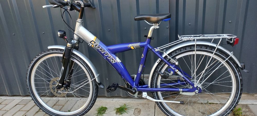 Rower dziecięcy CURTIS koła 24" amortyzator 7-biegów hamulec tarczowy