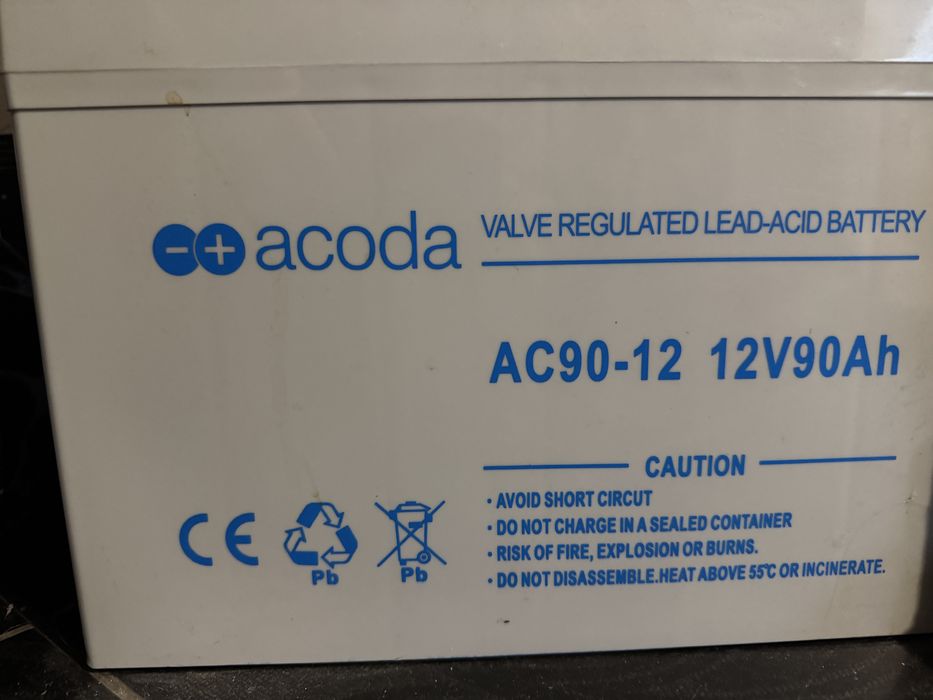 Гібридний Інвертор Volt polska Sinus PRO 6000 + 2 акумулятора 90ah