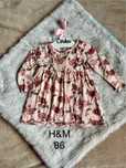 Sukienka dla dziewczynki w jesienny wzór 86 H&M