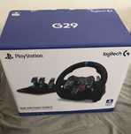 Logitech G29 + Shifter c/Caixa | PS5/PS4/PS3/PC | Completo e impecável