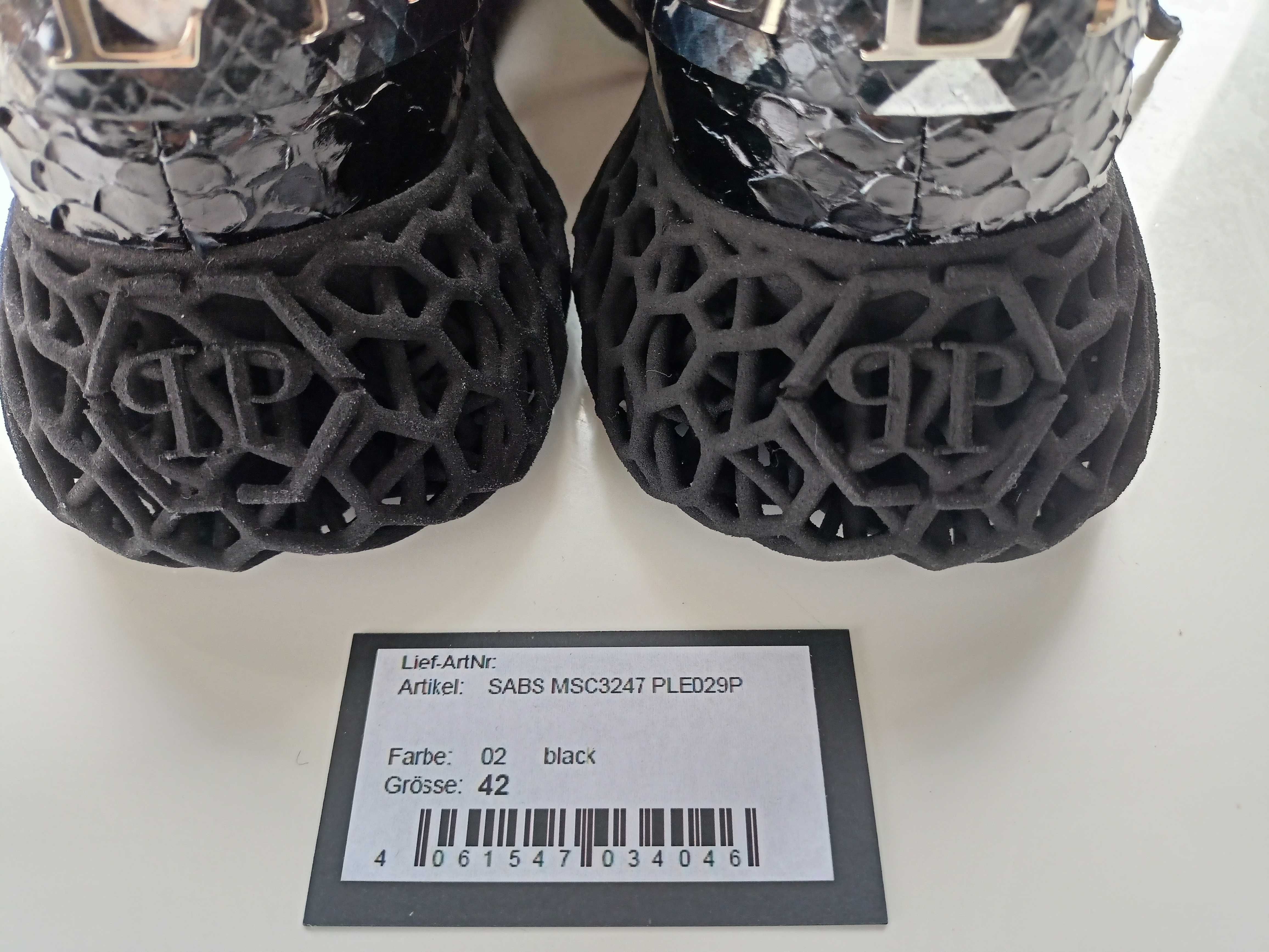 Buty Philipp Plein Runner Sneakers Skeleton 100% Python