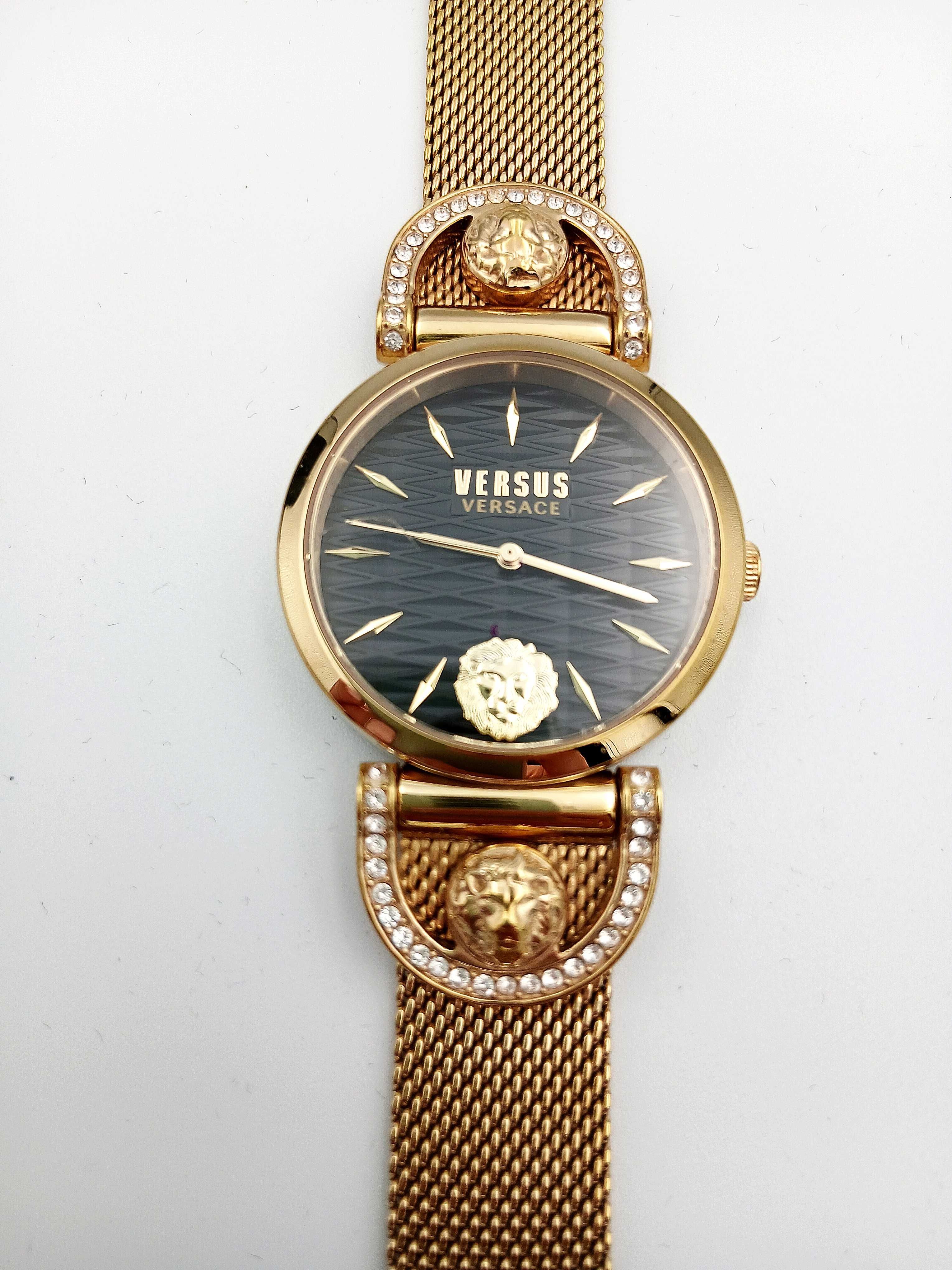 Zegarek damski Versus Versace luksusowy złoty kolor