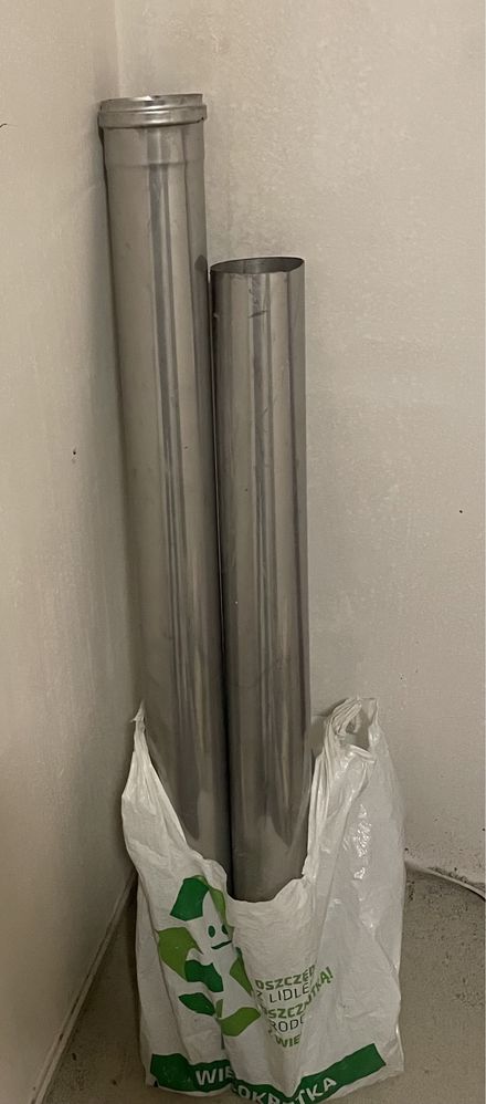Rura komin rury nierdzewne do gazu 1 + 0,8m 1,8m Wadex 80 3874/0,5 A2