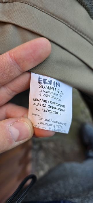 Kurtka ochronna wz 72 bor goretex