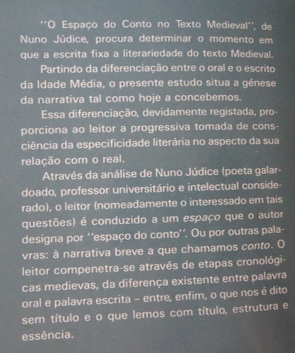 O Espaço do Conto no Texto Medieval de Nuno Júdice