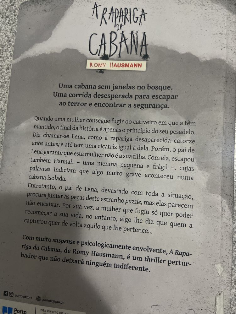 Livro Rapariga da Cabana