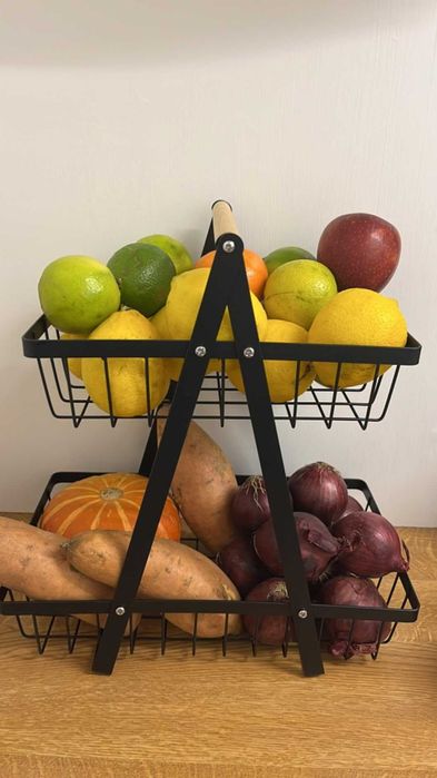 Stojak z koszykami na owoce warzywa do kuchni akcesoria kuchenne