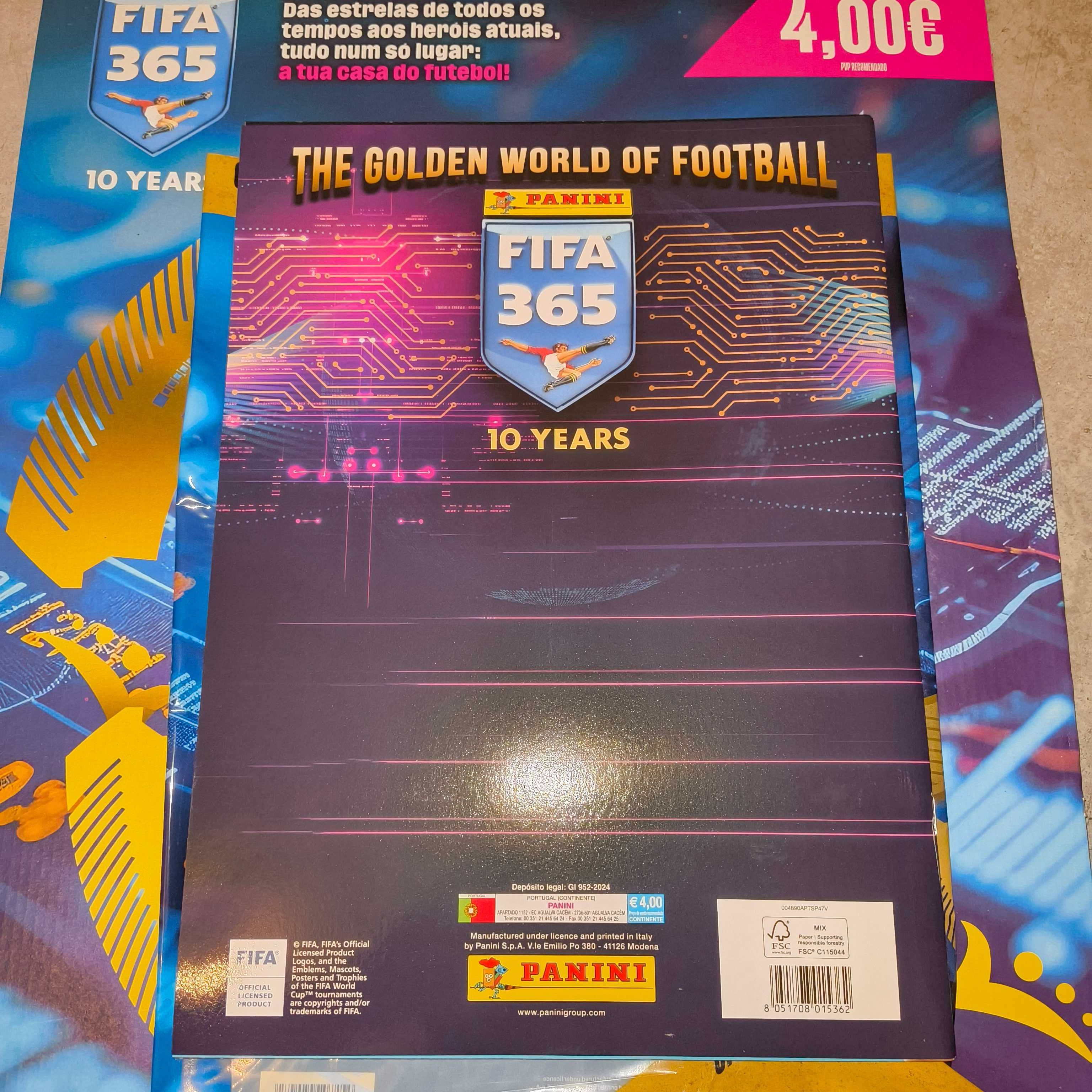 Caderneta Cromos Fifa 365, 2025 10 Years