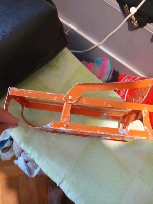 Санки для куклы,раритет, алюминий