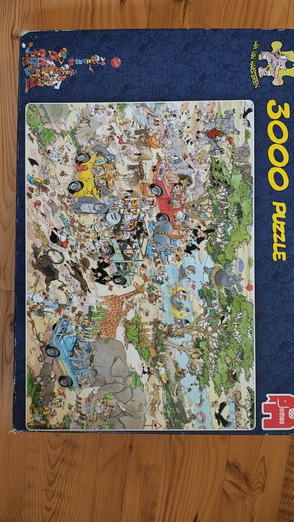 Puzzle Jumbo. 3000 elementów. 1 brak.