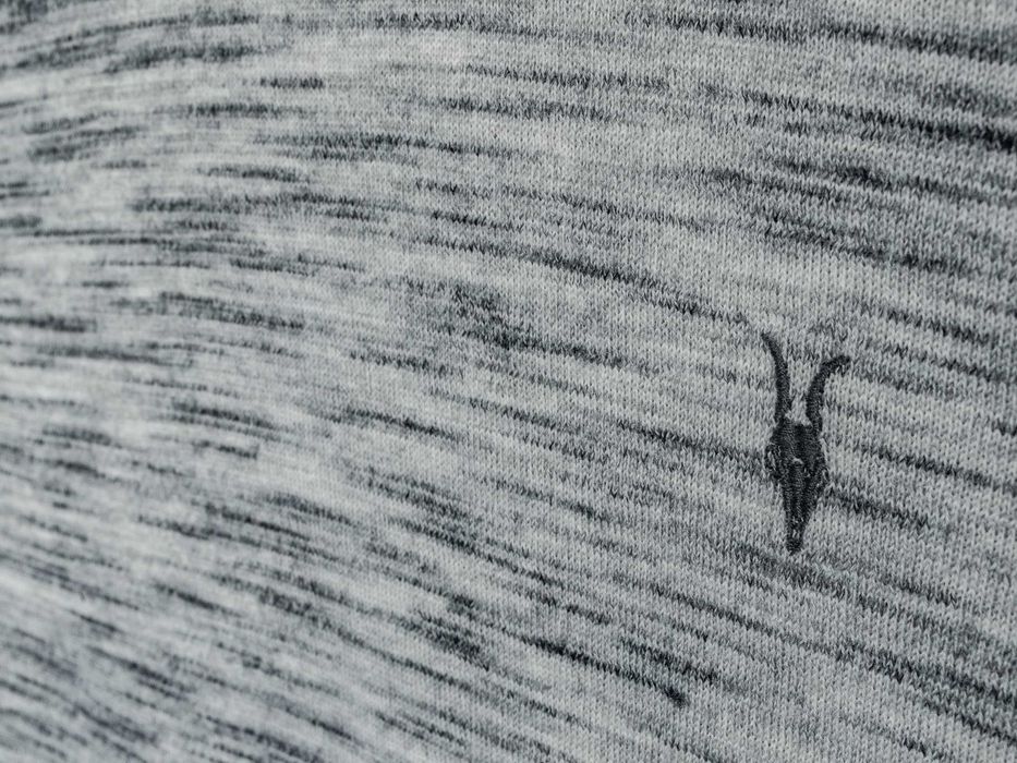 Allsaints, 100% wełna merino, longsleeve, jasnoszary, rozmiar S/M.