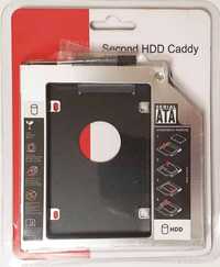Новий! Металл HDD SSD 2.5'' карман кишеня caddy 12.7 SATA optibay