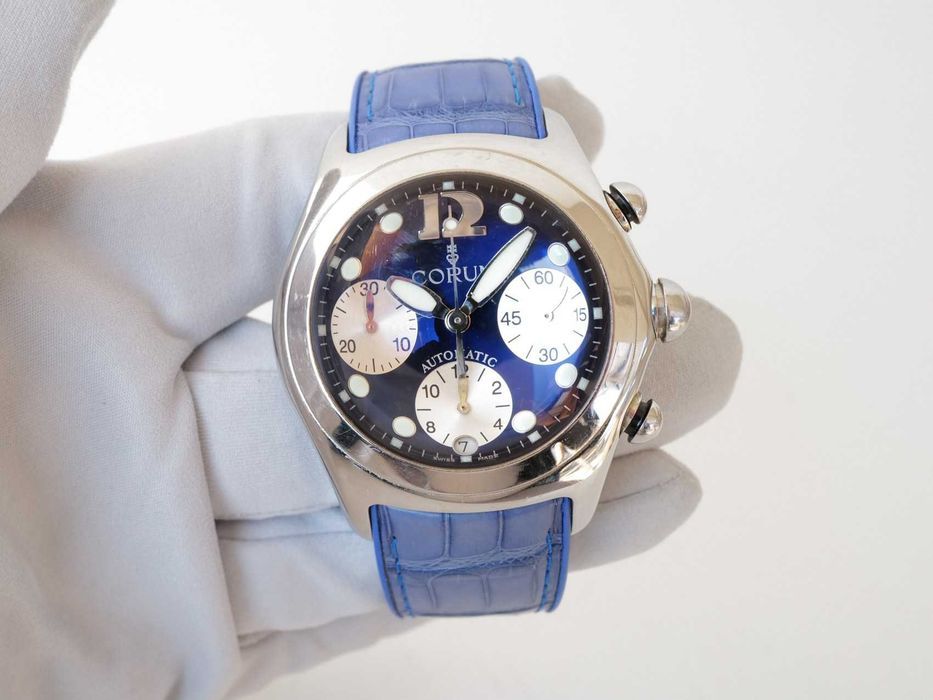 Corum Bubble Chronograph Blue Dial 45mm
