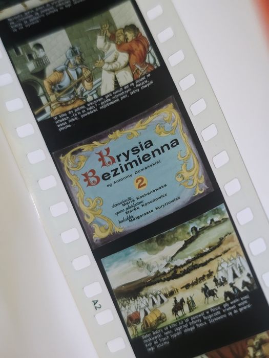 Bajki na rzutnik Krysia Bezimienna cz 1 i 2 kolor prl retro klisze