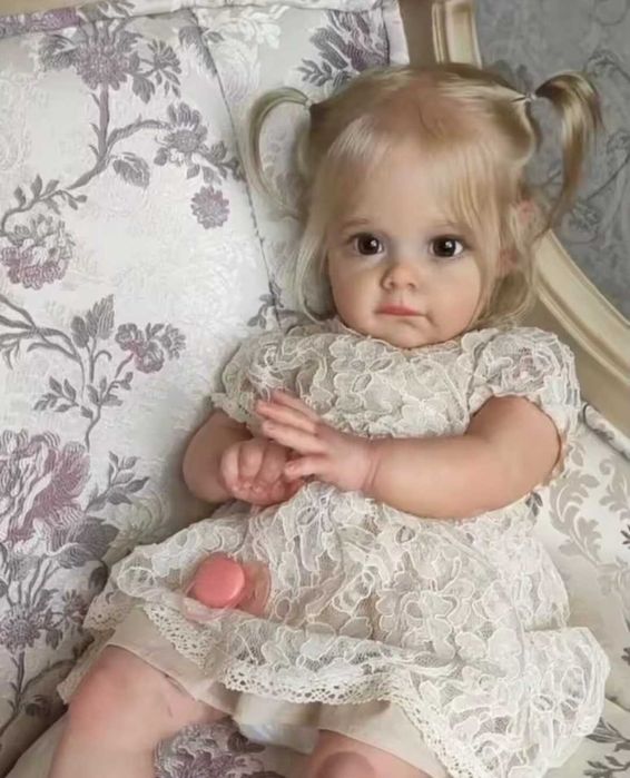 55cm Lalka Reborn Bobas - miękki silikonowy winyl kolekcjonerska lalka