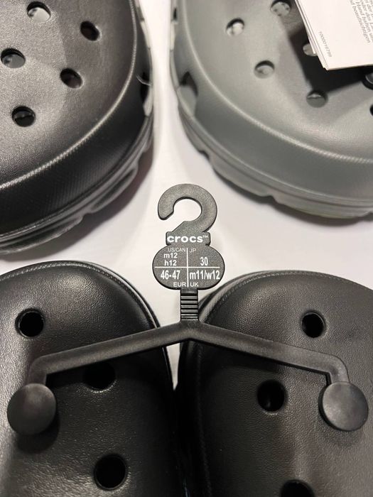 Літні крокси сандалі Crocs шлопанці оригінал чоловічі чорні туристичні
