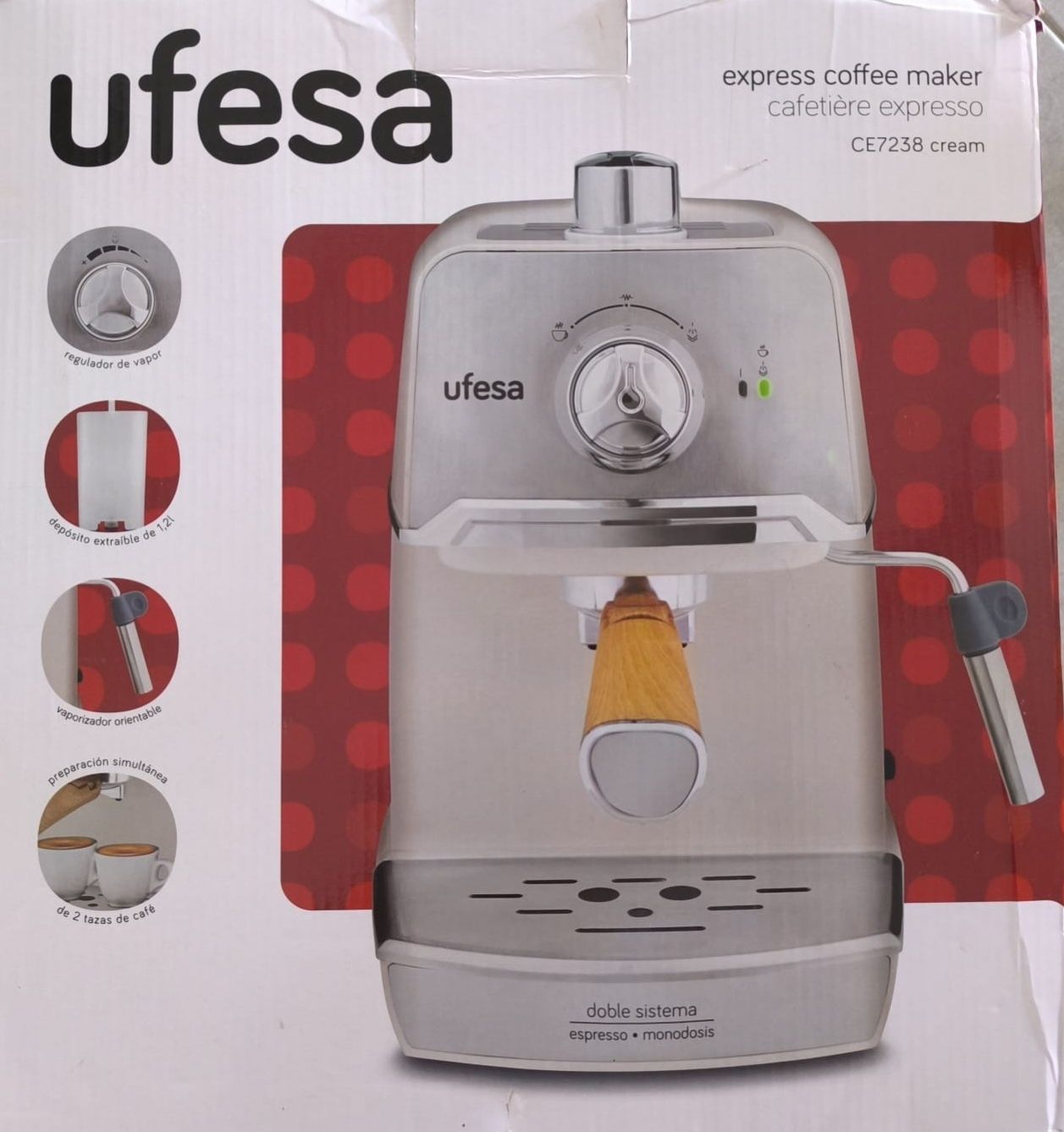 Máquina de café manual Ufesa (nova)