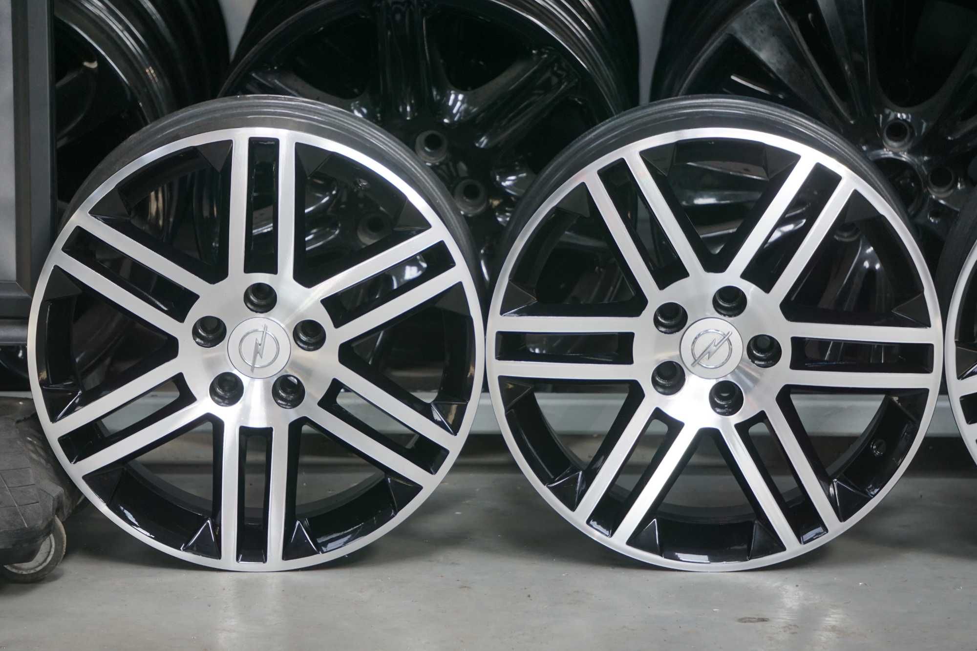 Alufelgi GM oryginal 5x110 7Jx17 et41 cb65,1mm czarny polysk i cnc