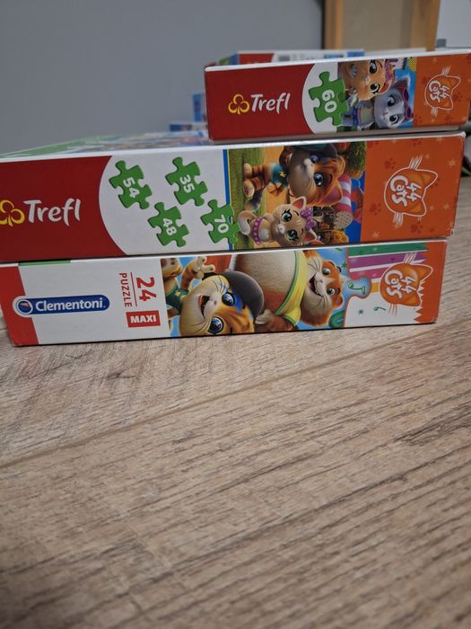 Puzzle 44 koty / 44 cats/ 3 sztuki 3+ 4+
