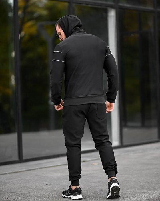 Зимовий спортивний чоловічий комплект костюм AUDSA black