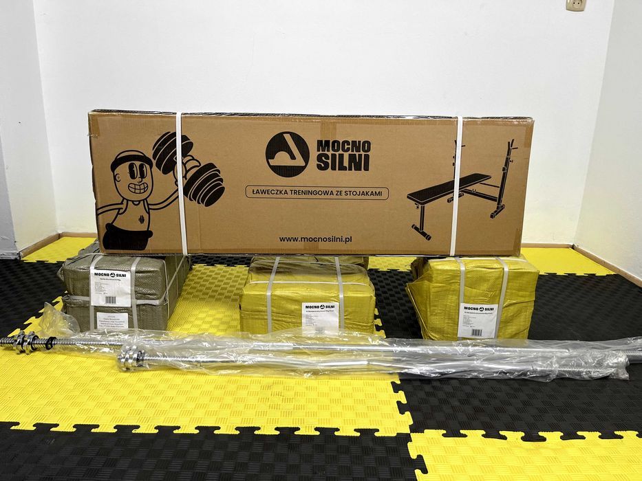 Zestaw Do Ćwiczeń 96kg Hantle Siłownia Atlas Ławka Obciążenie Sztanga