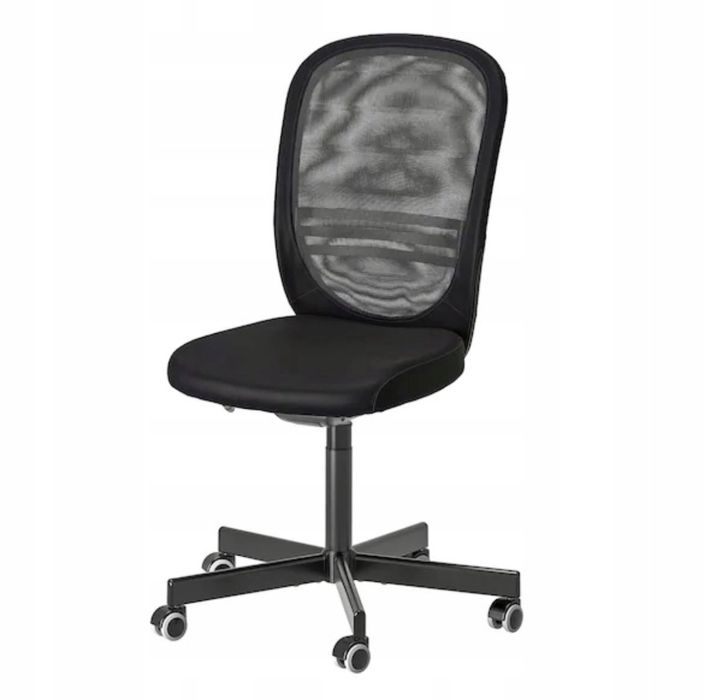 IKEA Flontan krzesło biurowe obrotowe fotel czarny