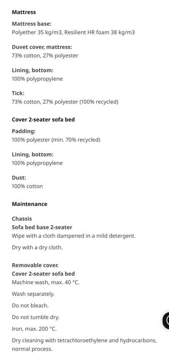 Sofa cama IKEA - Como novo