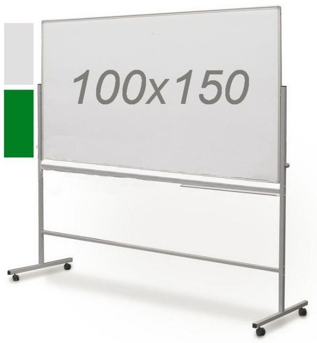 Комбінована двостороння дошка крейда / маркер на колесах 90х120 см