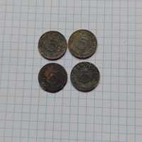 Старі монети. Германія 5 пфенігів.