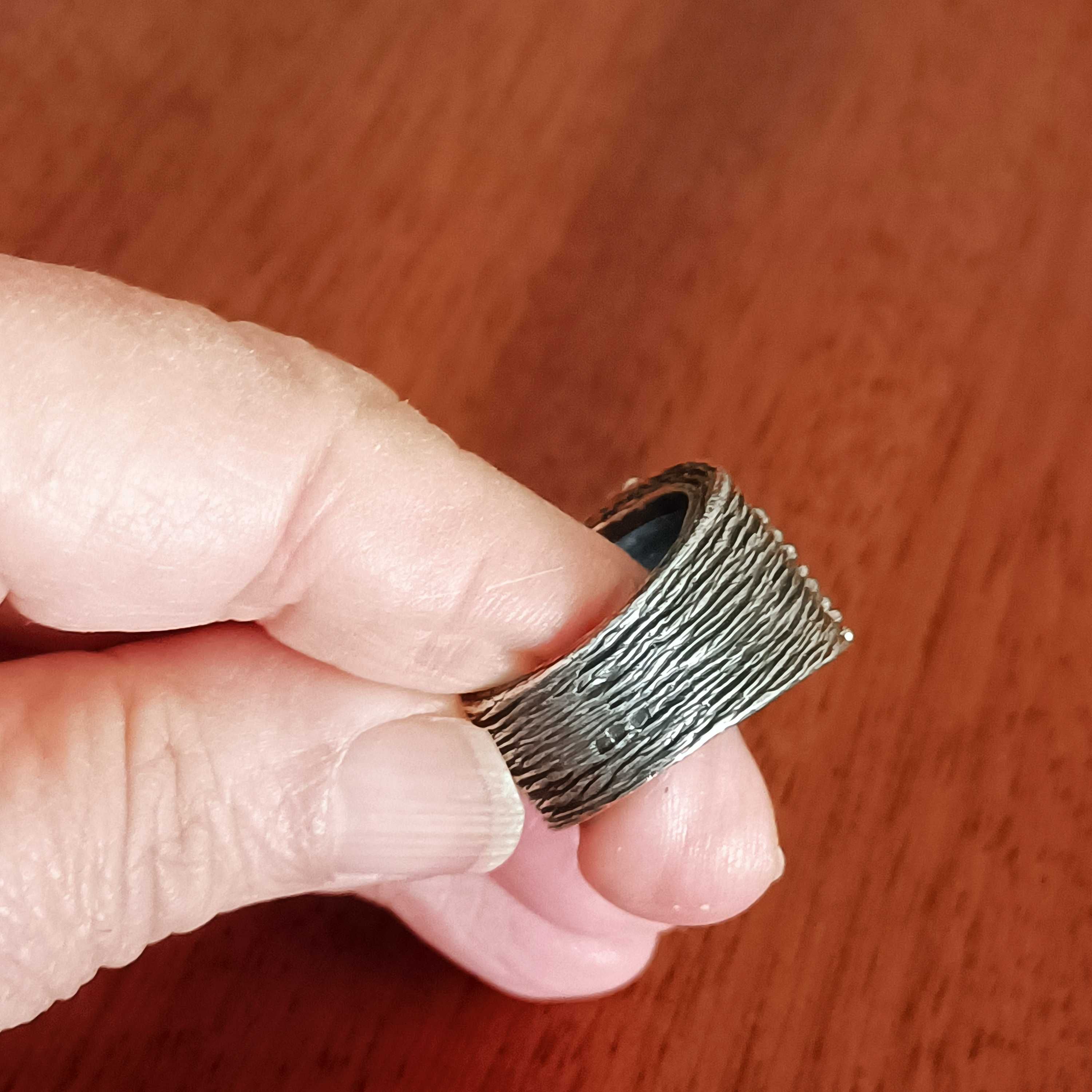 Anel em prata portuguesa com contraste e zirconias