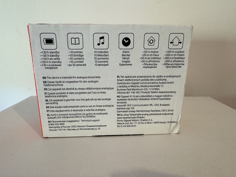 Telefone GIGASET A116 Preto