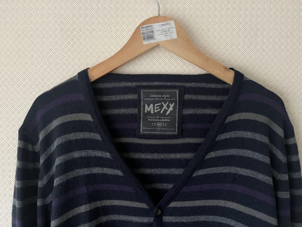 Mexx Кардиган кофта свитер мужская (шерсть), L-XL/52