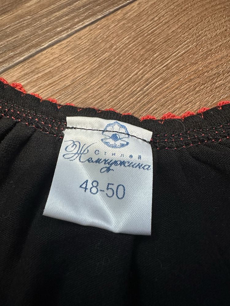 Вишиванка жіноча короткий рукав трикотажна 48-50