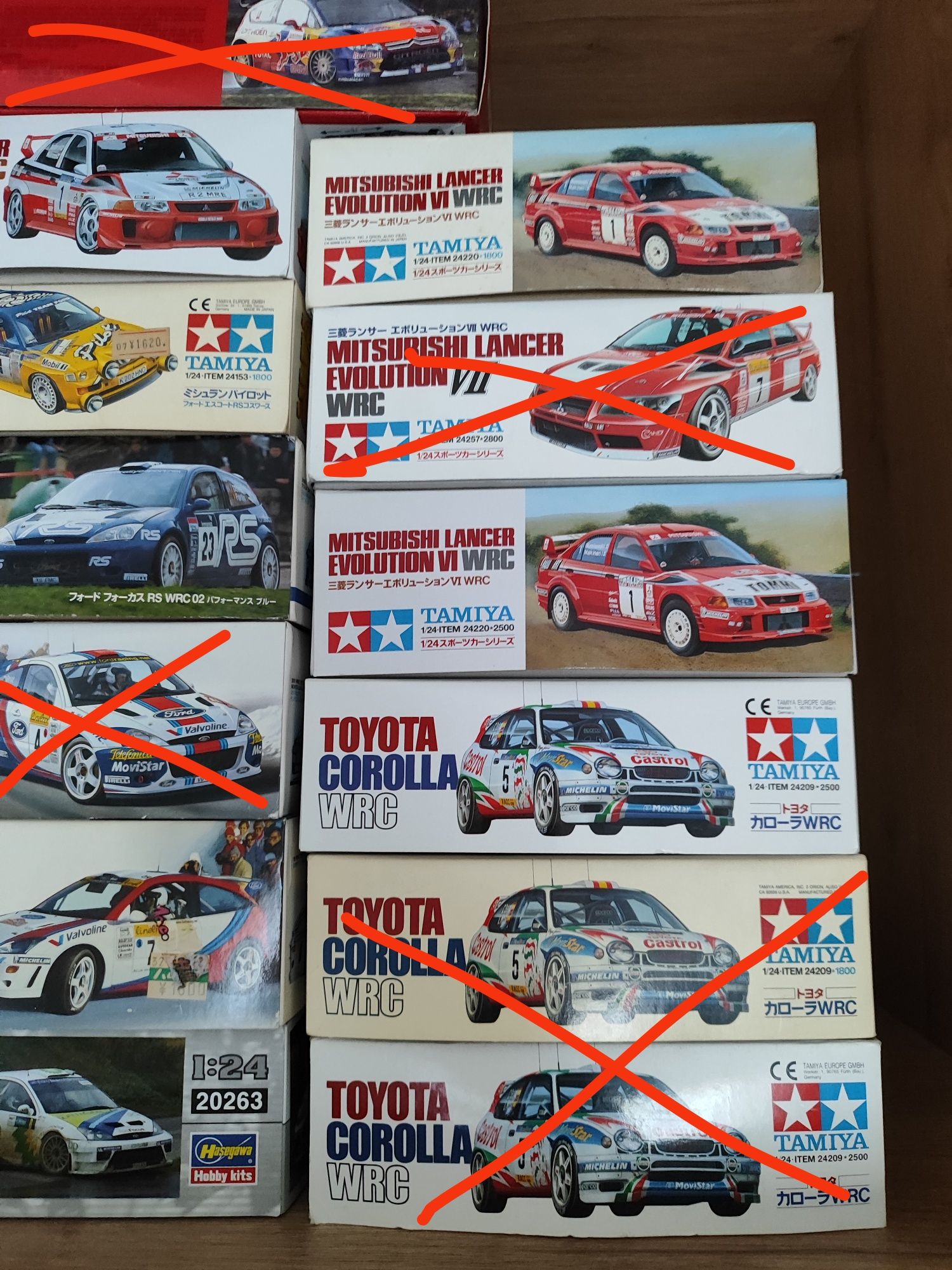 Modele WRC 1/24 do sklejania Tamiya Hasegawa Revell Heller Belkits