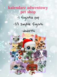 kalendarz adwentowy lps pet shop figurki pop unikat dog