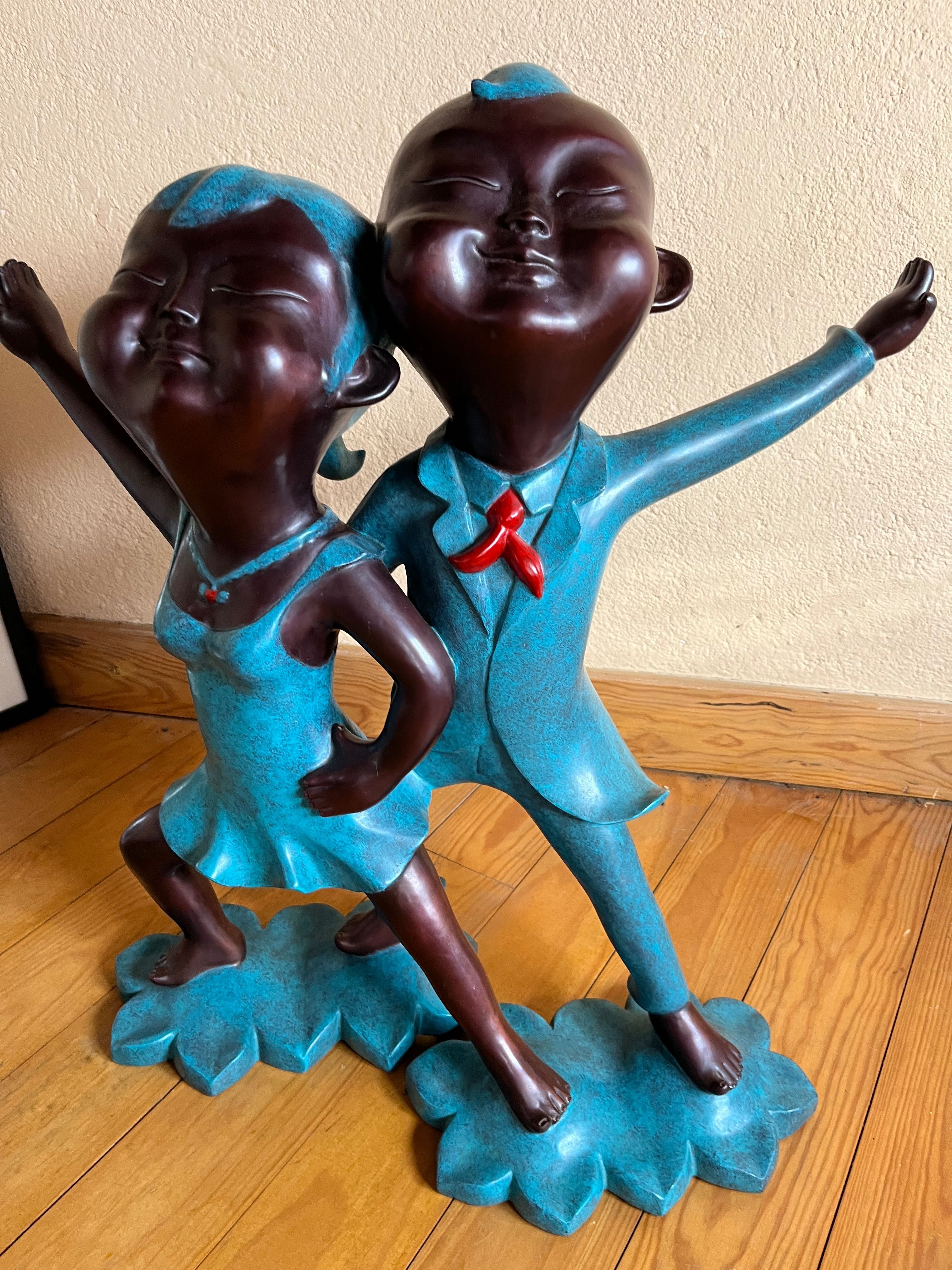 Solid bronze sculpture by Wu Liang Yan (Limited edition)