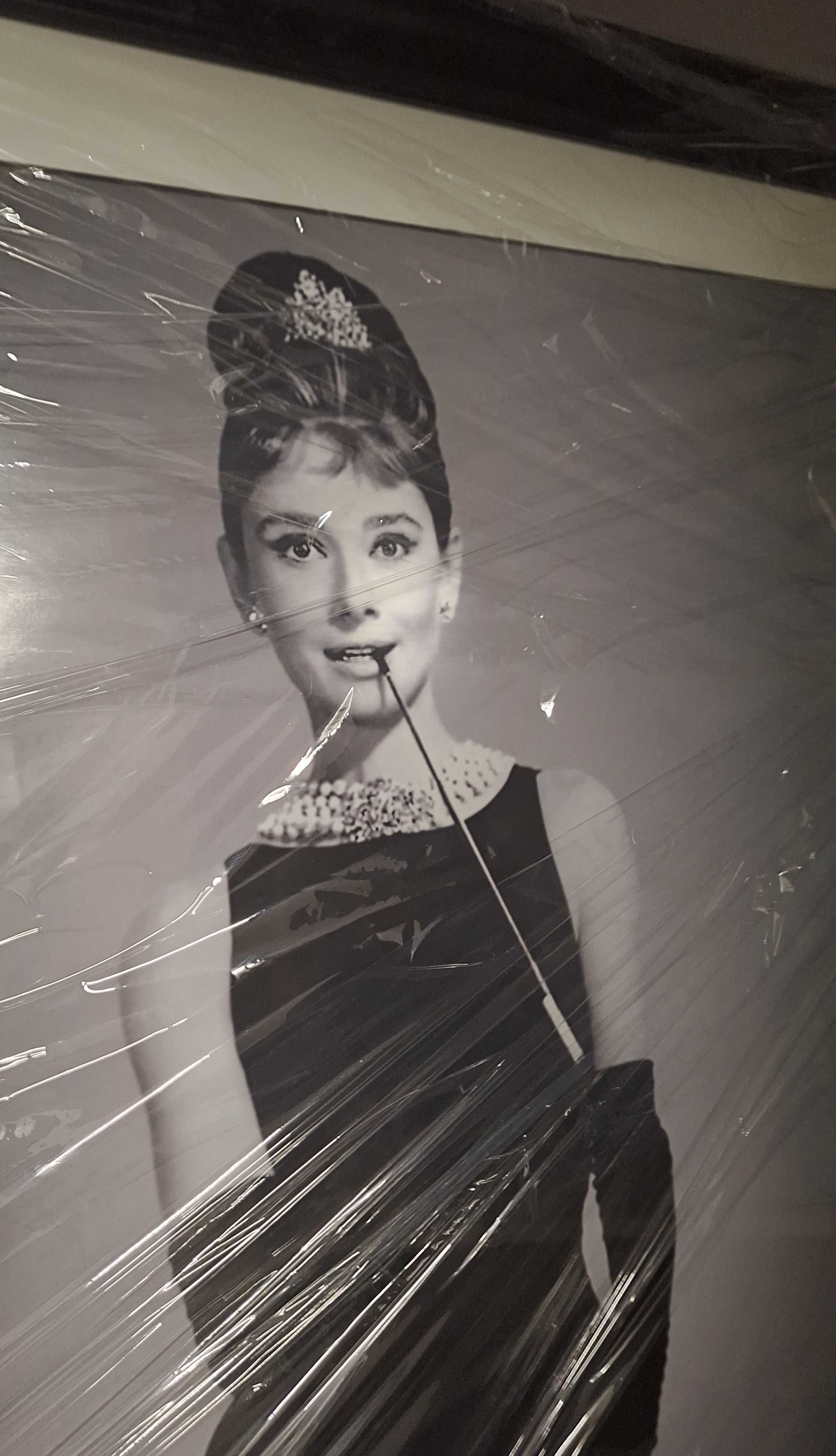 Audrey Hepburn i James Dean – 2 portrety / plakaty – OPRAWIONE