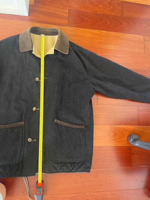 Casaco Parka - cinzento escuro com forro em bege